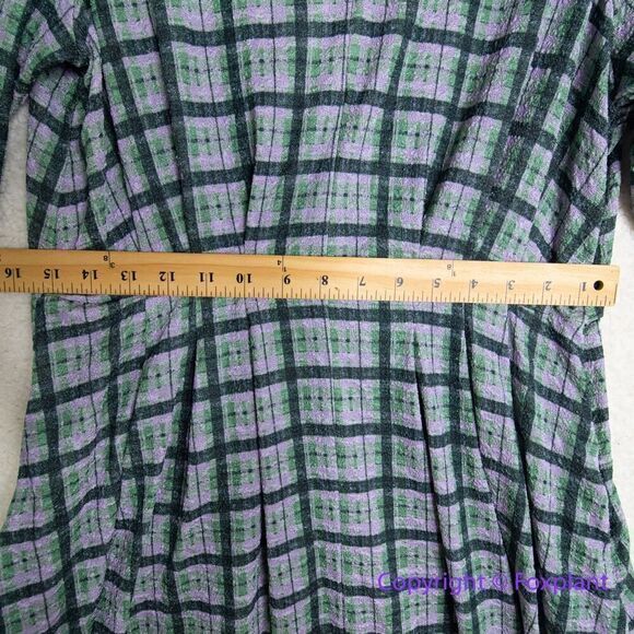 Hutch Pink And Green Plaid Dress, size L - Picture 7 of 16